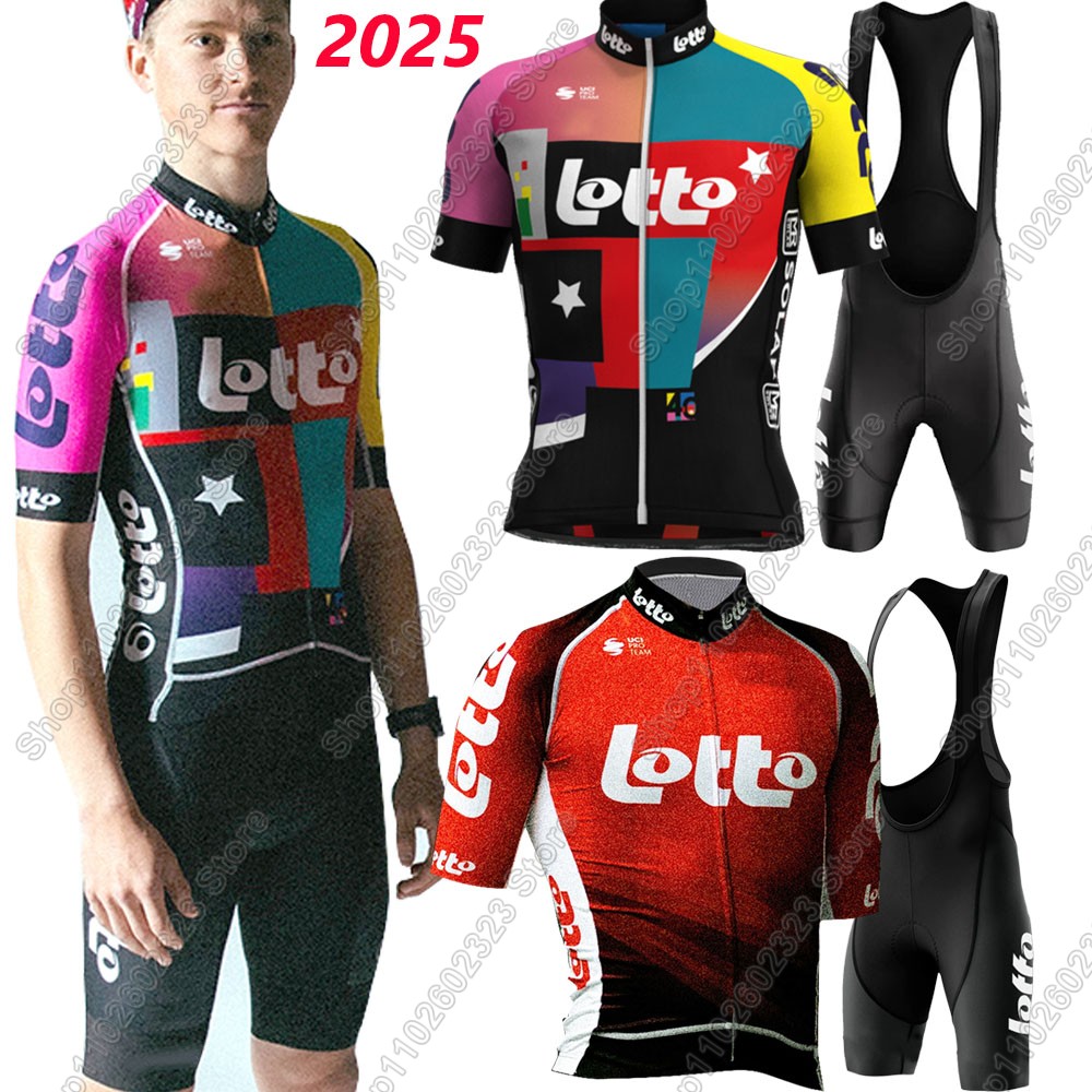 Summer Clothing Men Sale - Zestaw kolarski Lotto Team 2025 Koszulka