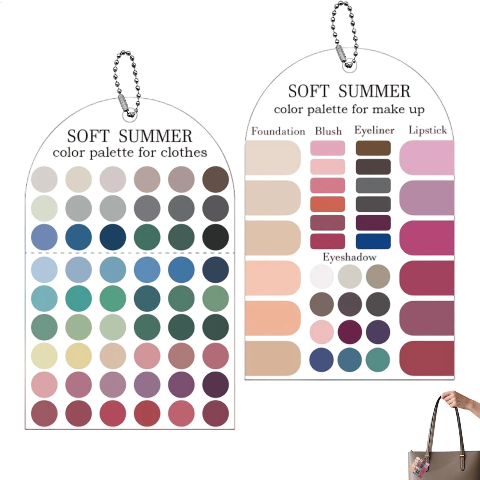 Summer Clothing Guide - 2 Sztuki Akrylowa Paleta Kolorów Sezonowych