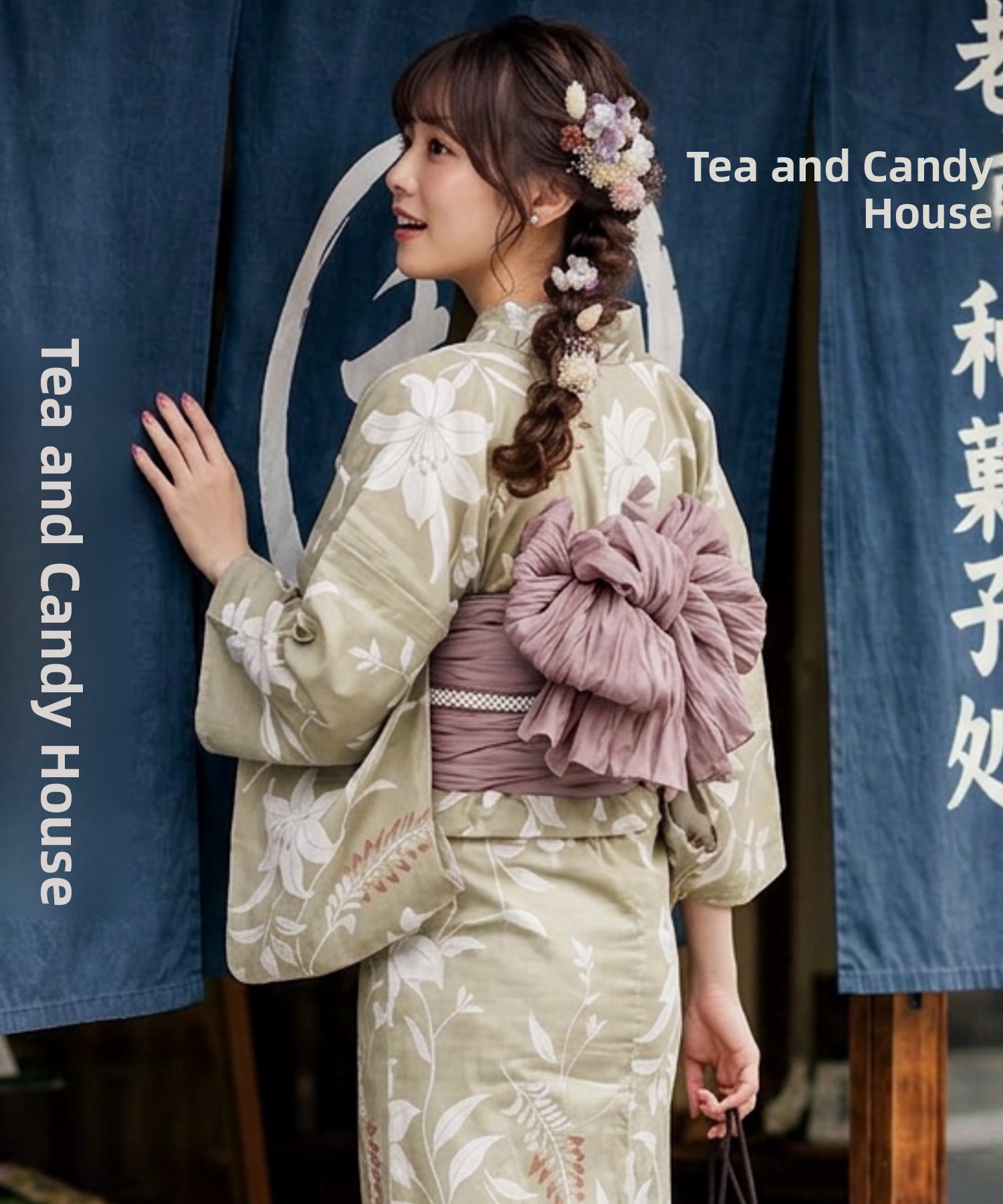 Summer Clothing For Girls - Tradycyjna Yukata Kimono Sukienka dla Dziewczynek