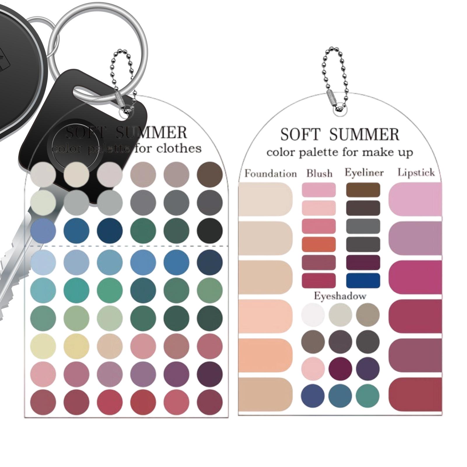Summer Clothing Guide - 2 szt. Akrylowa Paleta Sezonowa Miękka