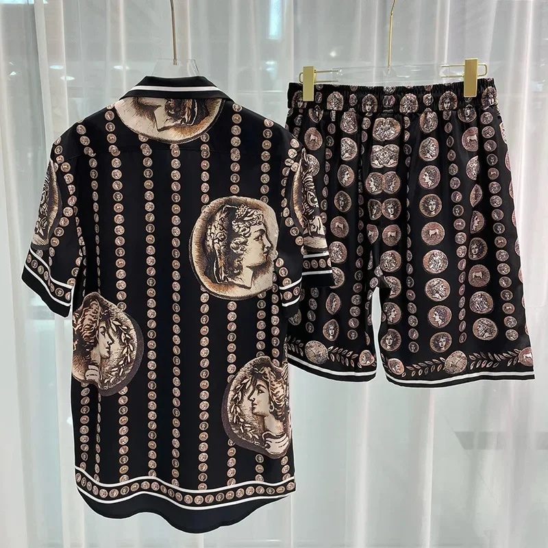 Beach Shirt Hawaiian - Męskie zestawy koszul Royal Luxury, koszule