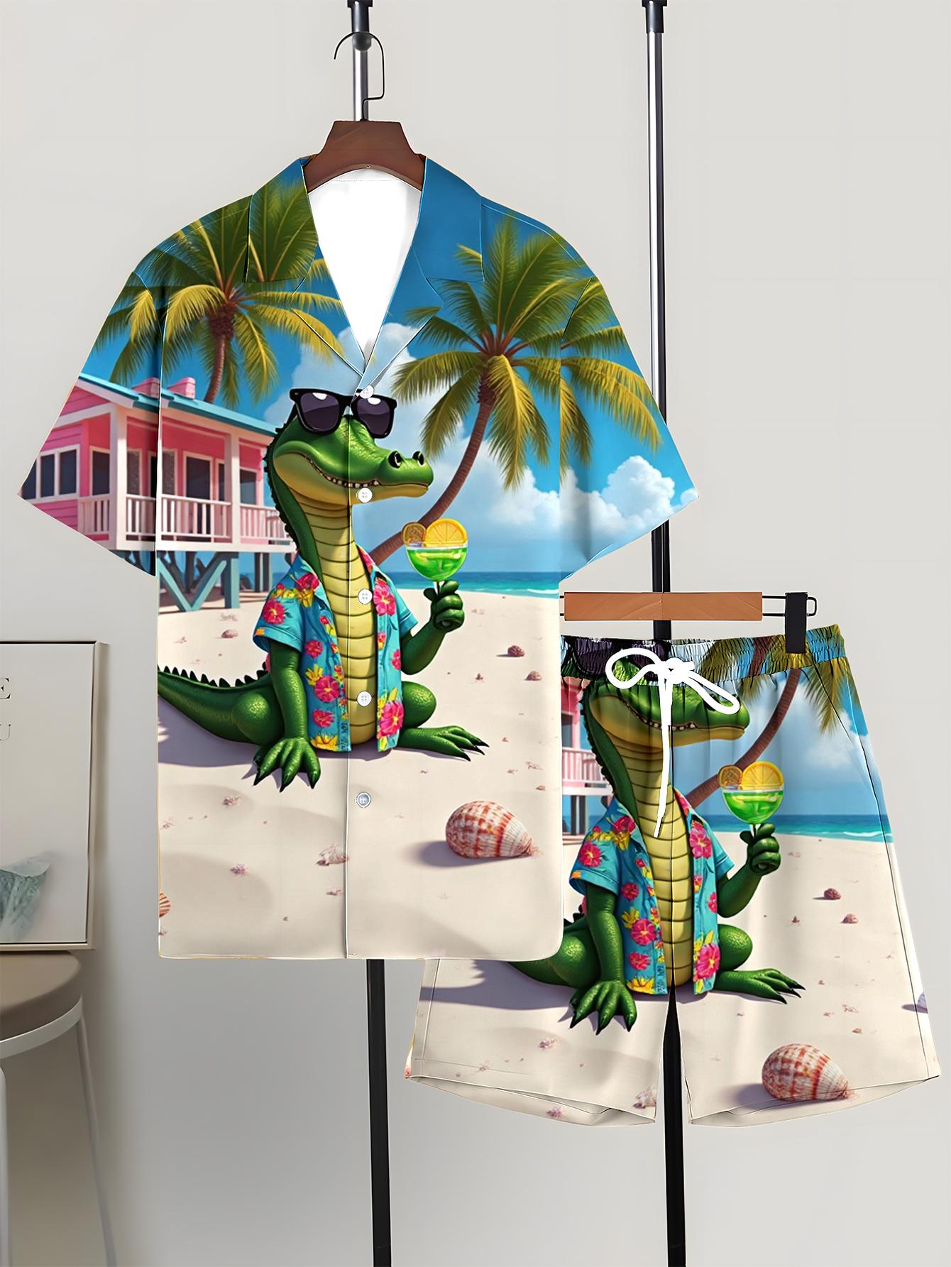 Męskie zestawy koszulowe Wiosn – Summer Clothing Drip recenzja i cena