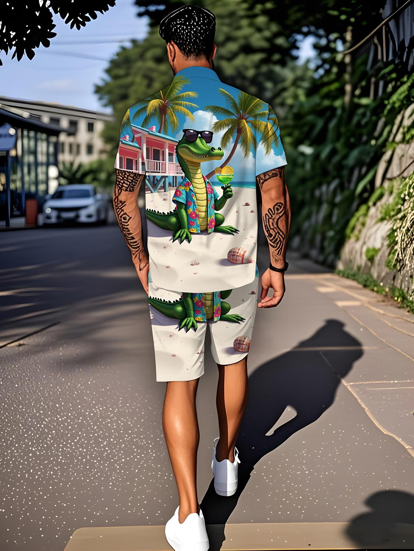 Męskie zestawy koszulowe Wiosn – Summer Clothing Drip recenzja i cena