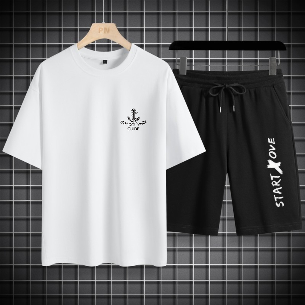 1 szt. Męski zestaw koszulek 2 – Summer Clothing Drip recenzja i cena