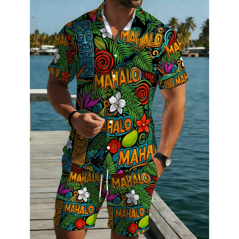 Męski zestaw: koszula hawajska – Beach Shirt Hawaiian recenzja i cena