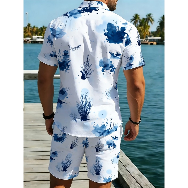 Męski letni zestaw: koszula ha – Beach Shirt Hawaiian recenzja i cena