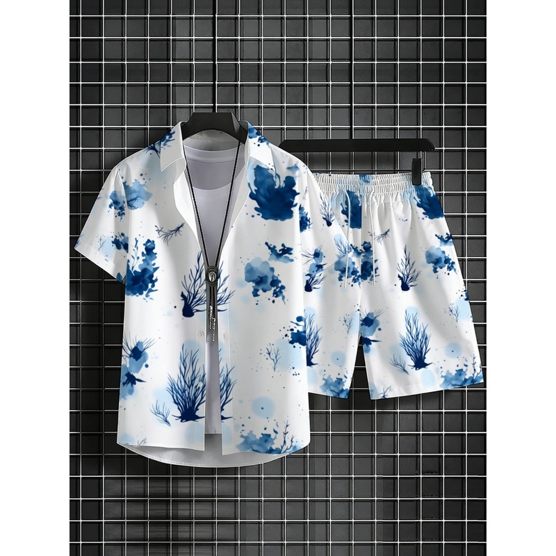 Męski letni zestaw: koszula ha – Beach Shirt Hawaiian recenzja i cena