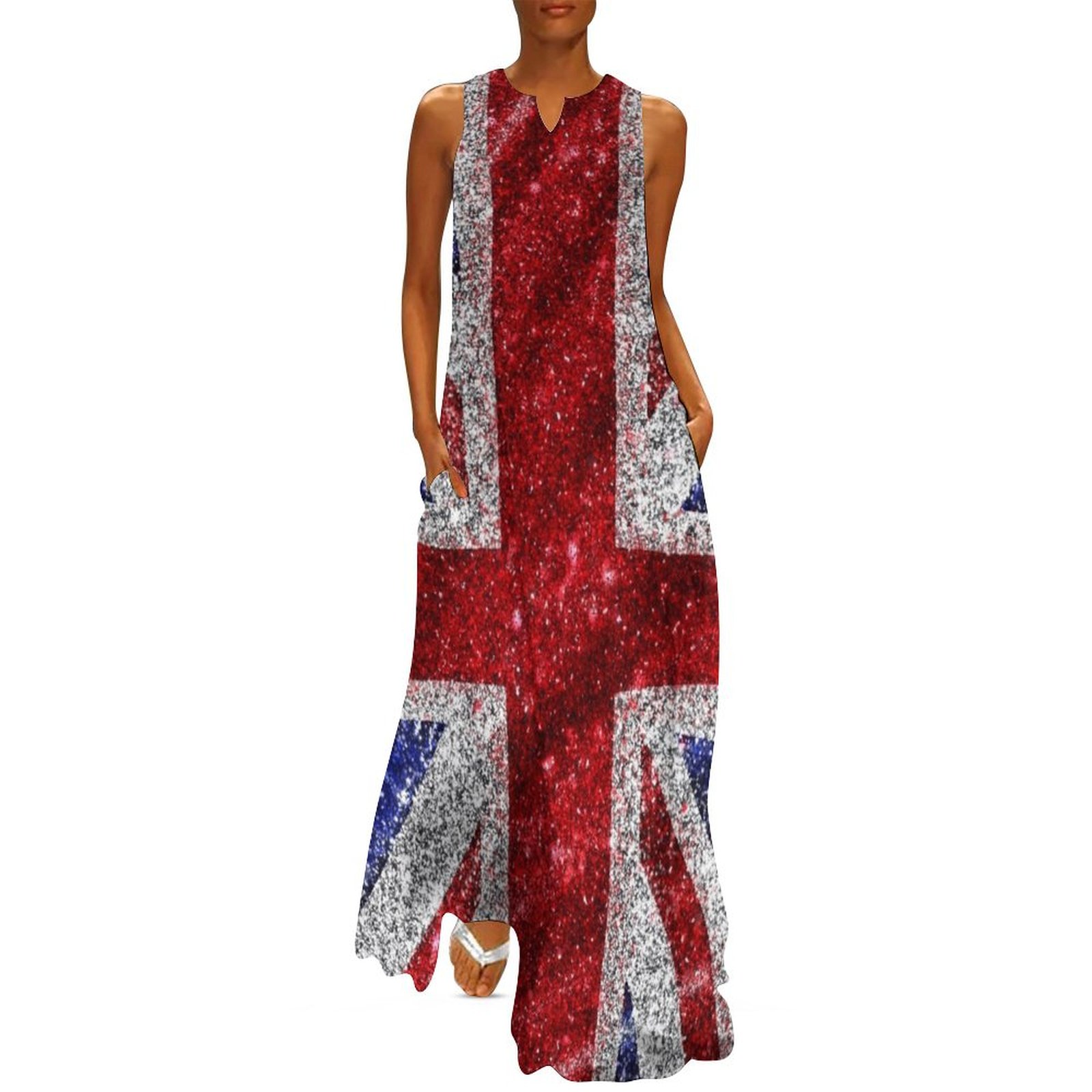 Faux Glitter Union Jack Flag U – Summer Clothing Women Uk recenzja i cena