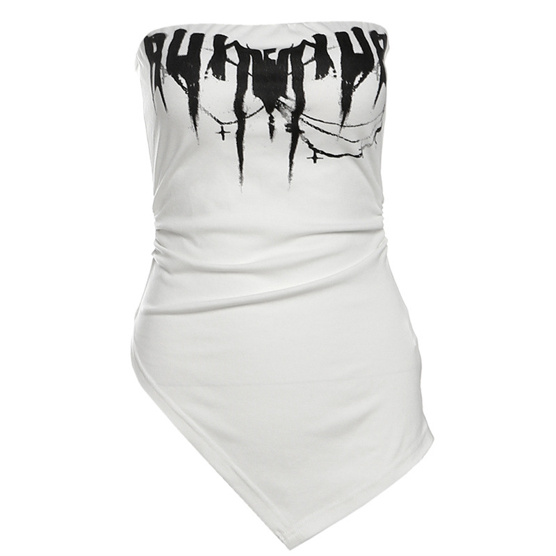 Nowa letnia bluzka damska bez  – Summer Clothing Words recenzja i cena