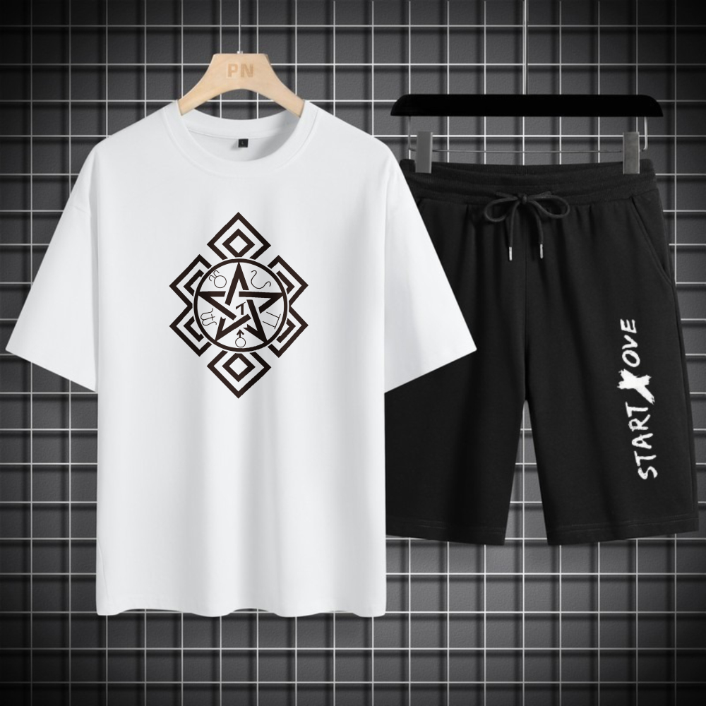 1 szt. Męski zestaw koszulek 2 – Summer Clothing Drip recenzja i cena