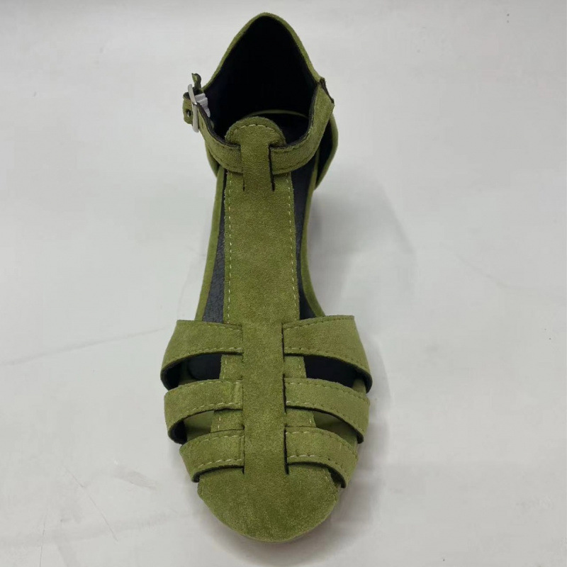 Damskie zielone zamszowe sanda – Summer Clothing Ladies recenzja i cena