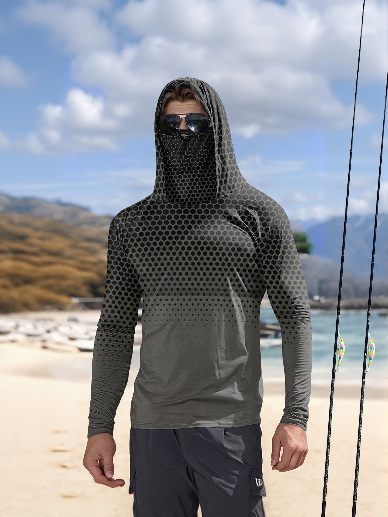 Męska koszulka wędkarska z kap – Summer Clothing Mens recenzja i cena