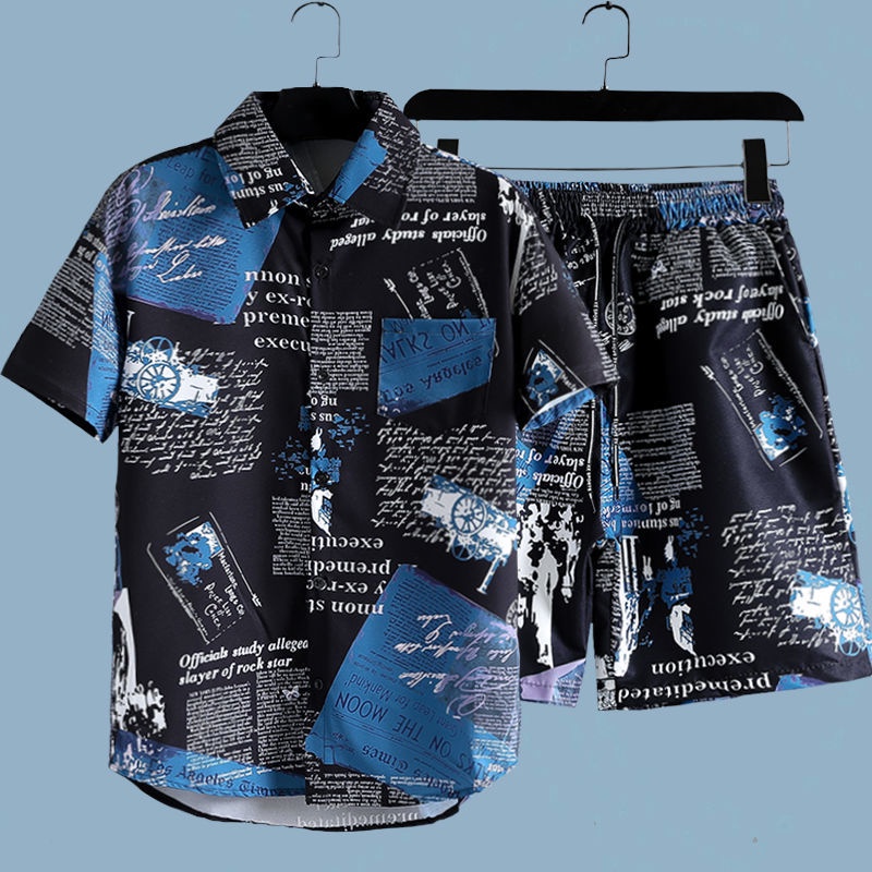 Męski dwuczęściowy zestaw w ga – Beach Shirt Hawaiian recenzja i cena