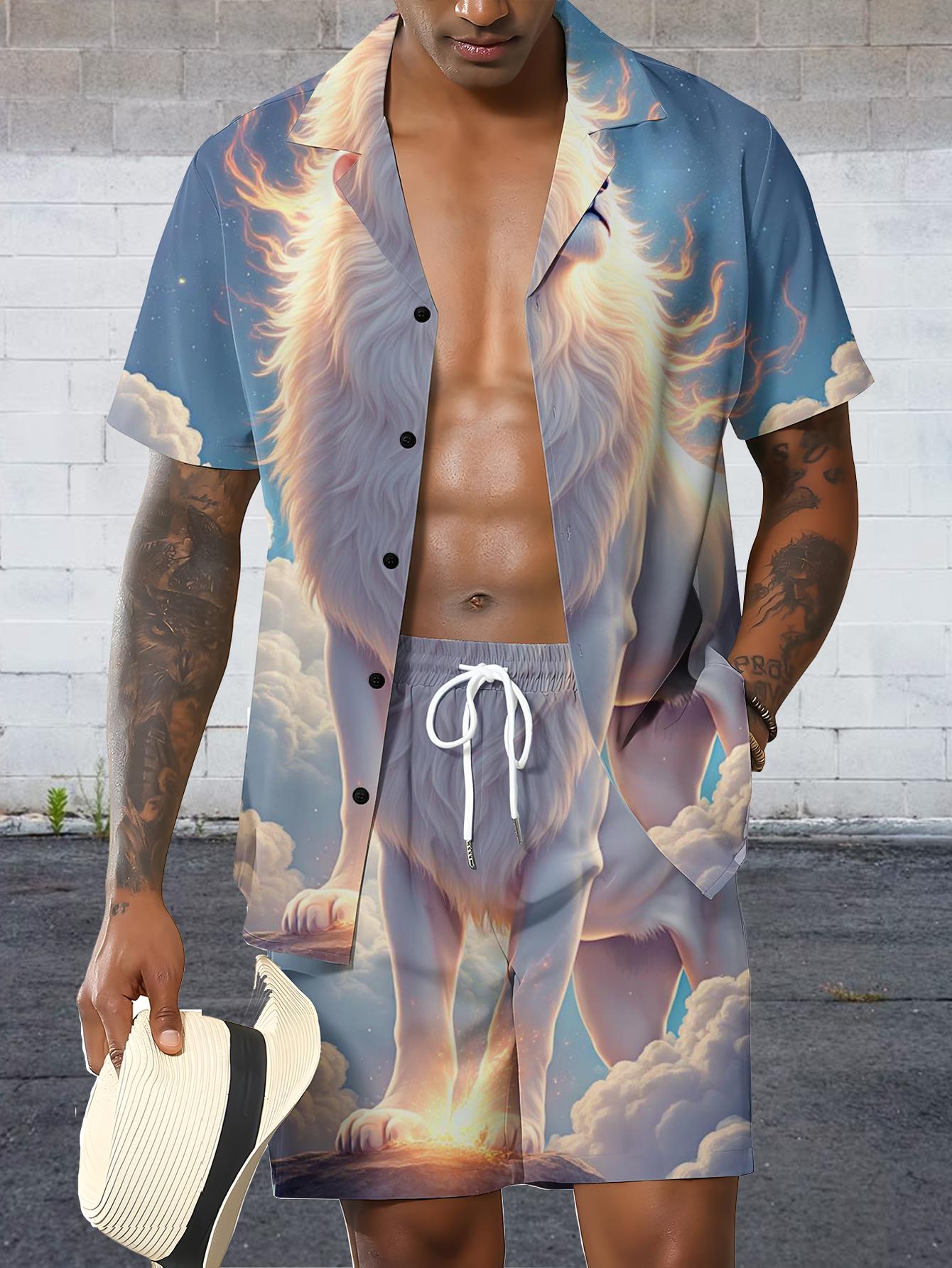 Męskie zestawy koszulowe Wiosn – Summer Clothing Drip recenzja i cena