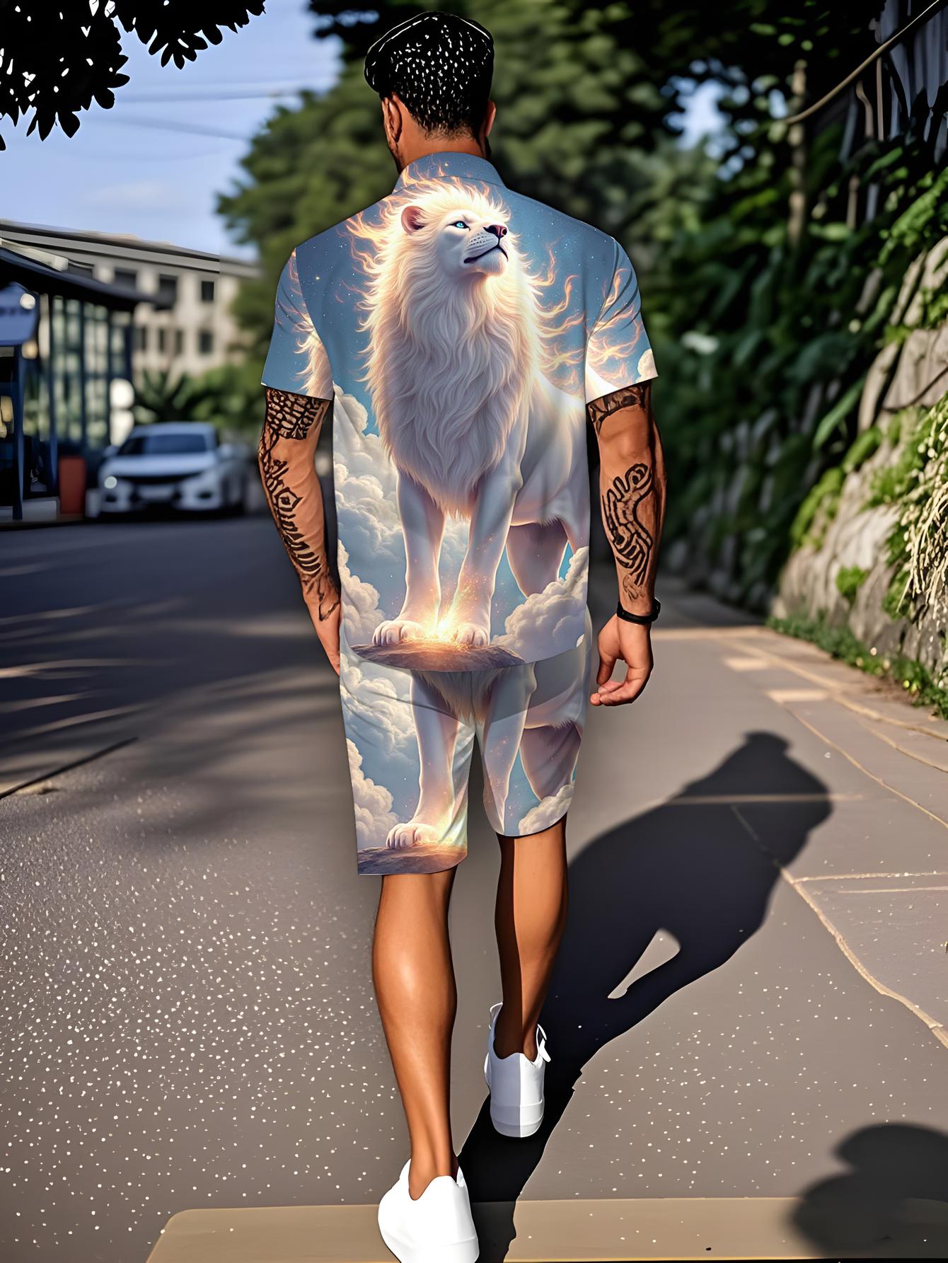 Męskie zestawy koszulowe Wiosn – Summer Clothing Drip recenzja i cena