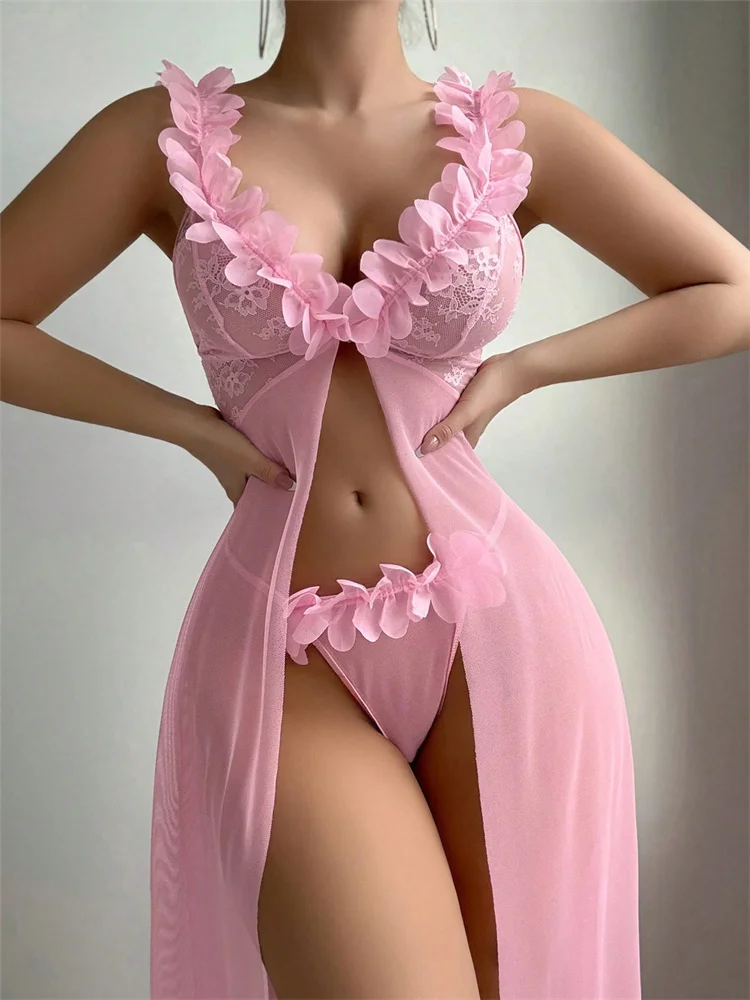 Różowe Koronkowe Przezroczyste – Summer Clothing Ladies recenzja i cena