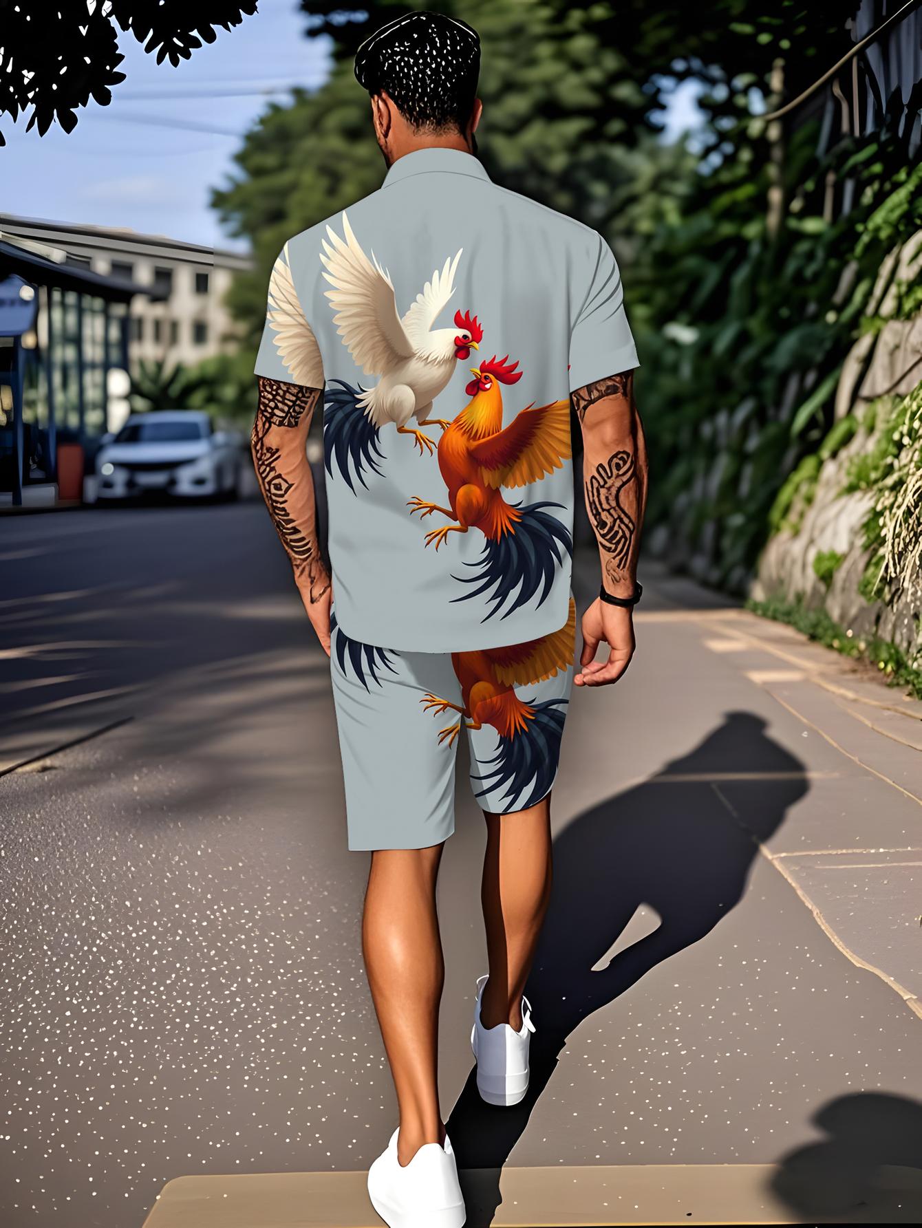 Męskie zestawy koszulowe Wiosn – Summer Clothing Drip recenzja i cena