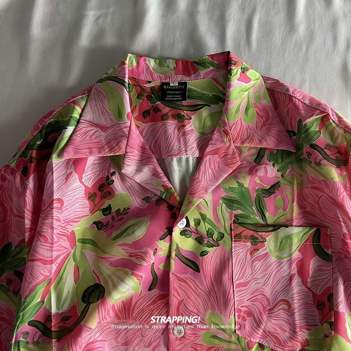 Różowy Graffiti Kwiatowy kubań – Summer Clothing H&M recenzja i cena