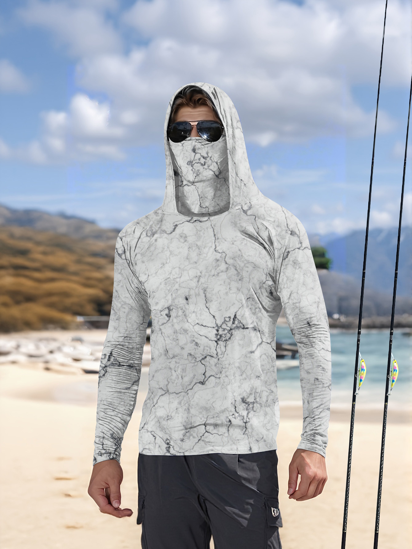Męska koszulka wędkarska z kap – Summer Clothing Mens recenzja i cena
