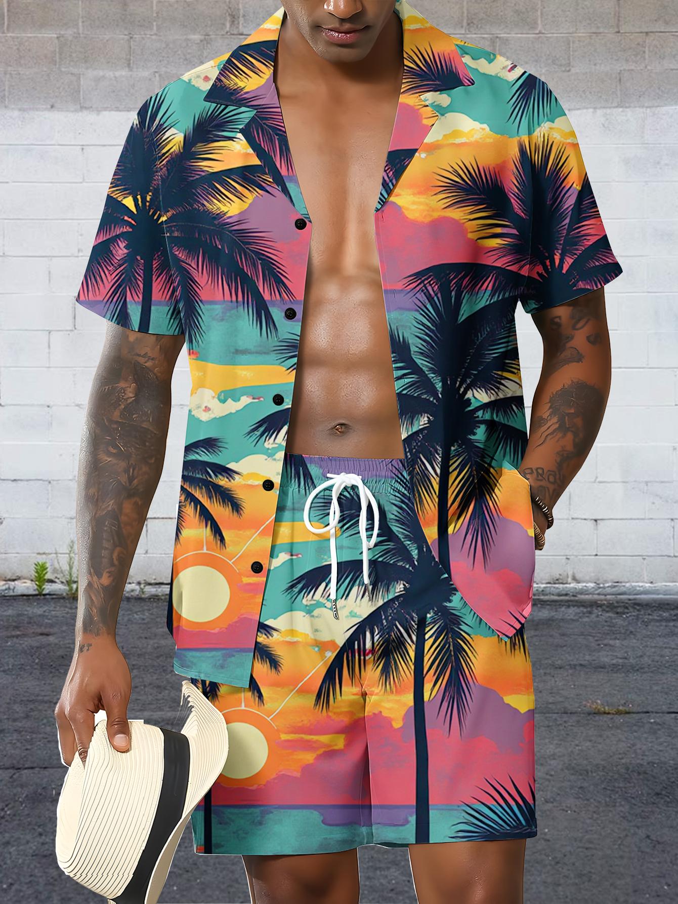 Męskie zestawy koszulowe Wiosn – Summer Clothing Drip recenzja i cena