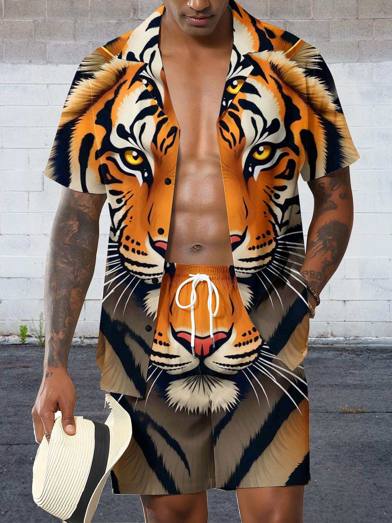 Męskie zestawy koszulowe Wiosn – Summer Clothing Drip recenzja i cena