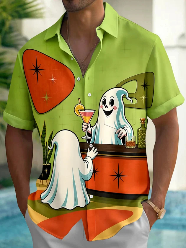 Męska koszula na Halloween 202 – Summer Clothing Drip recenzja i cena