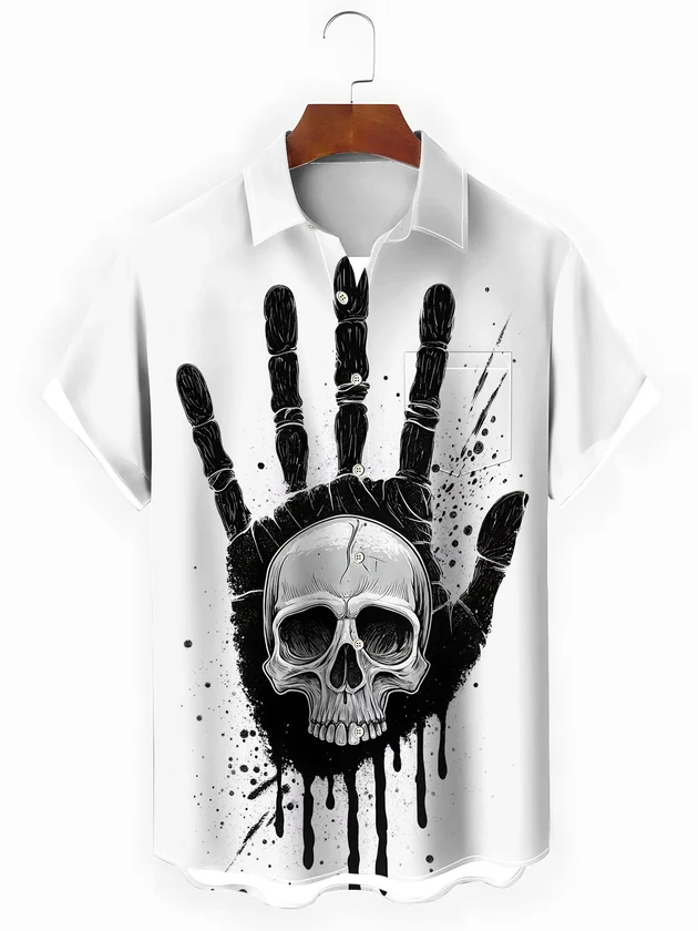 Męska koszula na Halloween 202 – Summer Clothing Drip recenzja i cena
