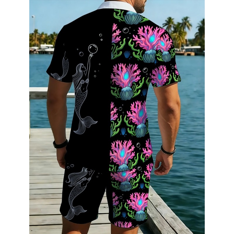 Męski zestaw: poliestrowa kosz – Beach Shirt Hawaiian recenzja i cena