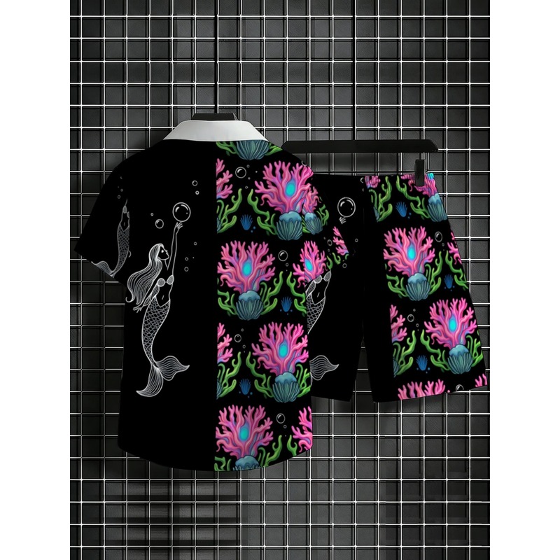 Męski zestaw: poliestrowa kosz – Beach Shirt Hawaiian recenzja i cena