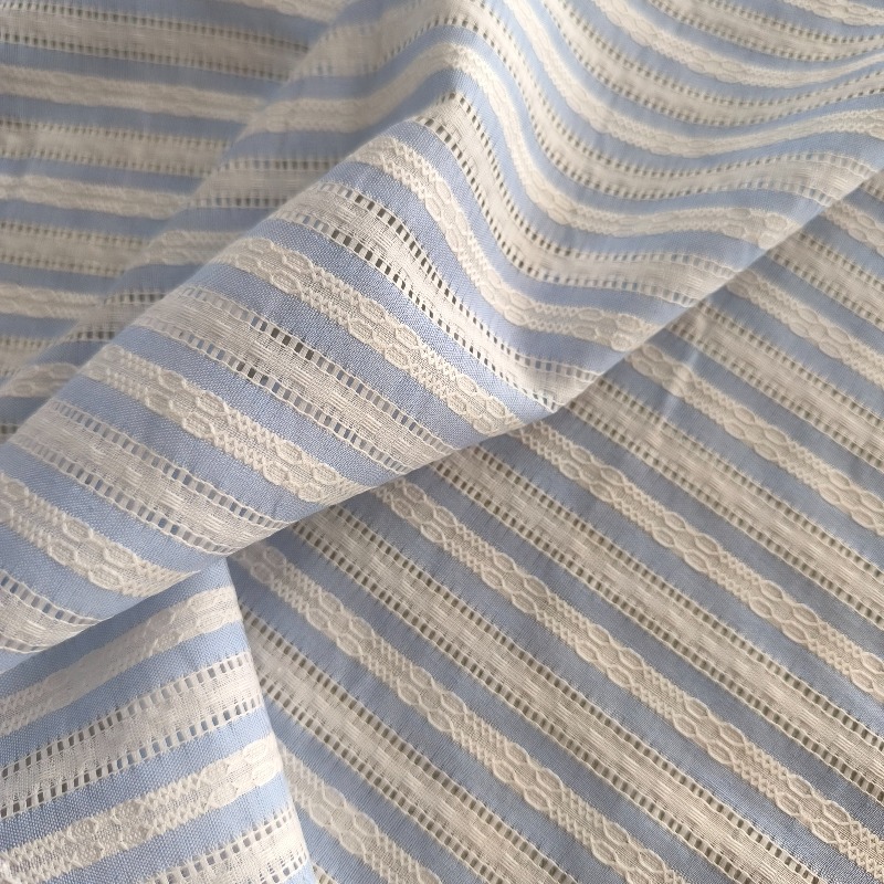 Koreańska tkanina w paski, ażu – Summer Clothing Material recenzja i cena